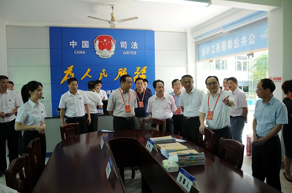 市人大常委会组织视察我市司法所规范化建设情况