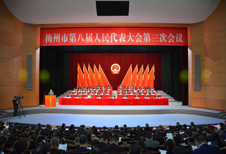 市八届人大三次会议举行第二次全体会议