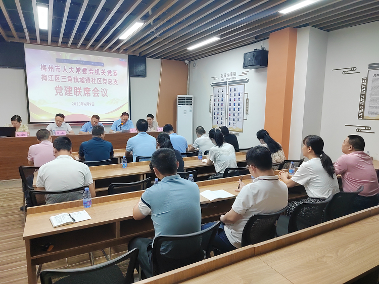 市人大常委会机关党委与墟镇社区党总支召开党建联席会议